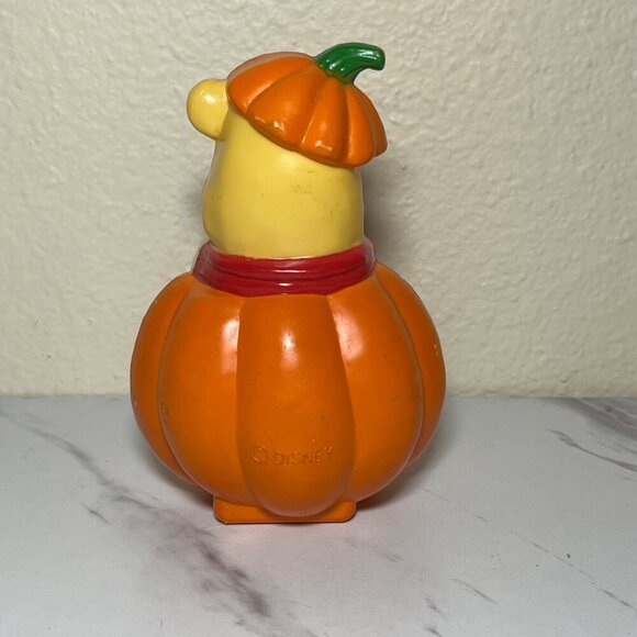 Winnie The Pooh Halloween Pumpkin Boo Figurine 5" Disney Collectible Mini Blow M - Picture 3 of 7